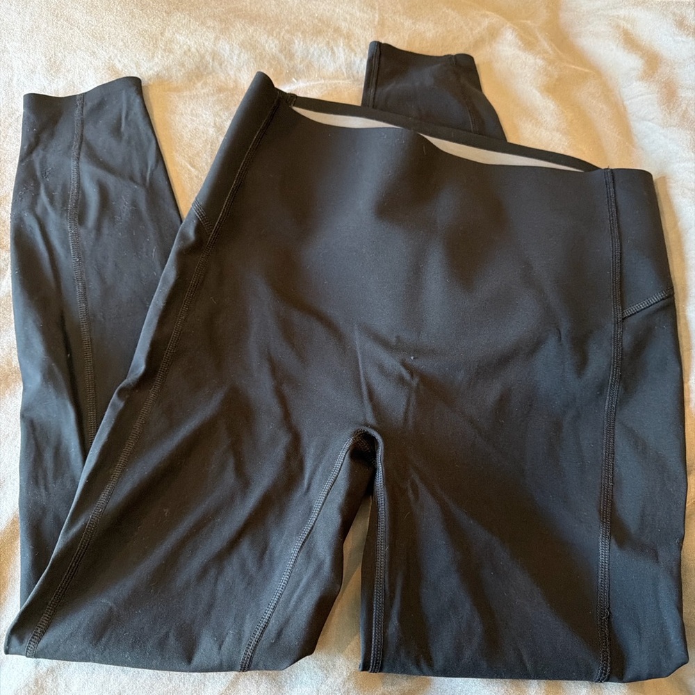 Spanx Black High Rise Leggings Women's M Sculpting Tummy - Picture 3 of 4